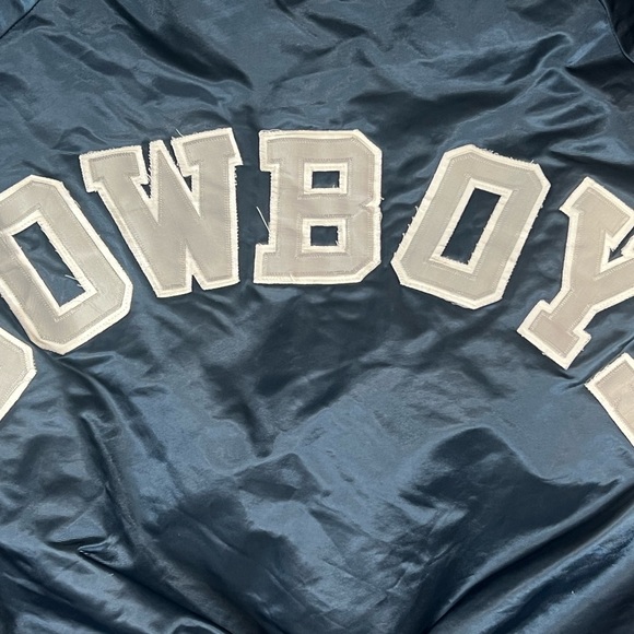 Vintage Chalk Line L Dallas Cowboys Starter Style Spellout Jacket EUC Rare! - Picture 8 of 10